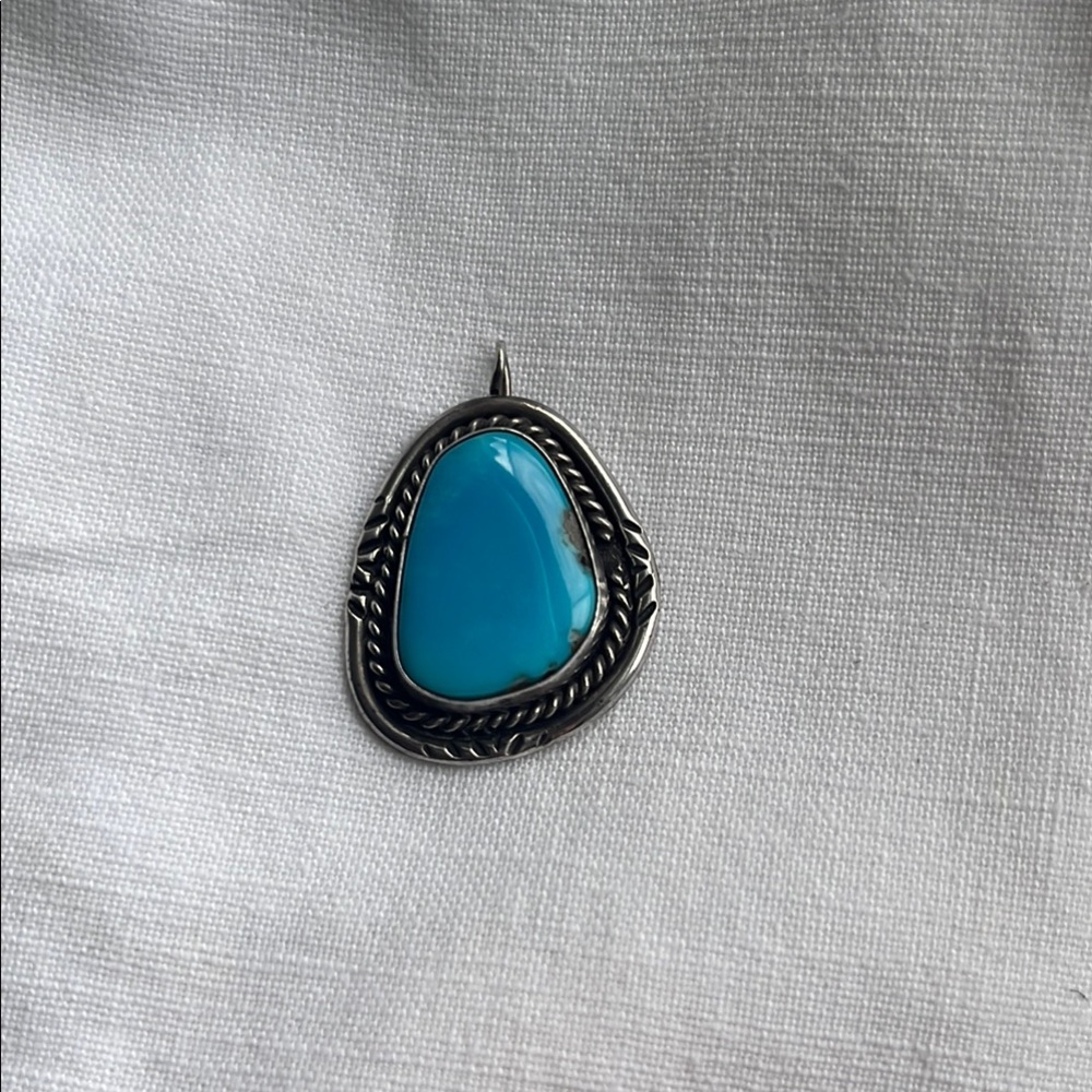 Silver and Blue Pendant